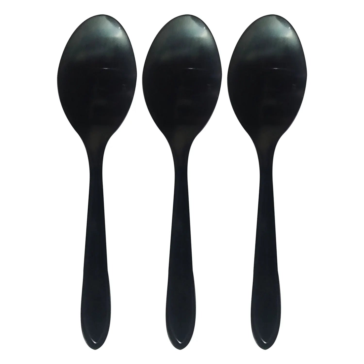 Stainless Steel Flatware Set Black Premium 9 Pieces-Forks Knives and Spoons