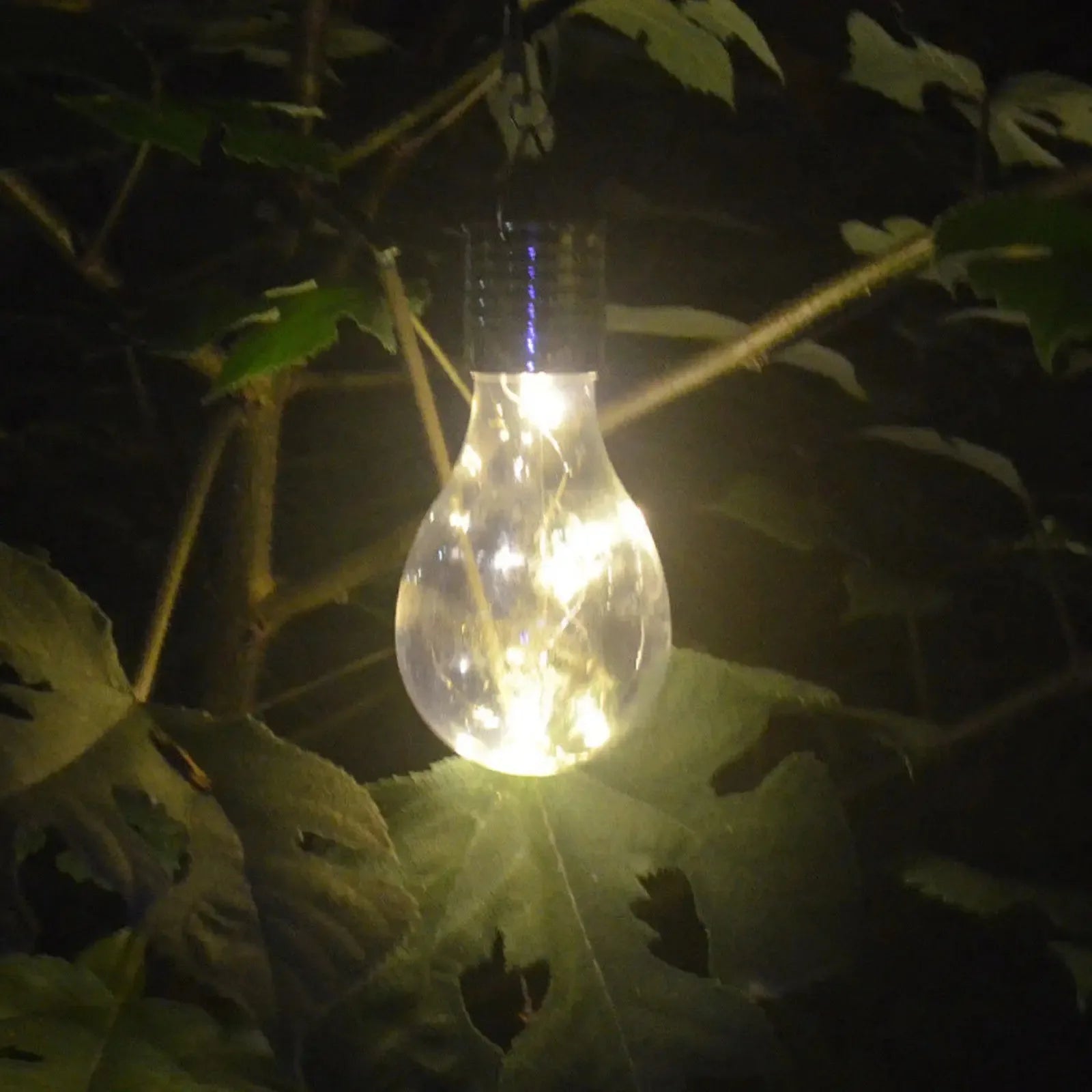 Outdoor Hanging Solar LED Light Bulb Waterproof Solor Lamp 5LEDs Warm White Multicolor Rotatable Garden Camping Light Decor Lamp
