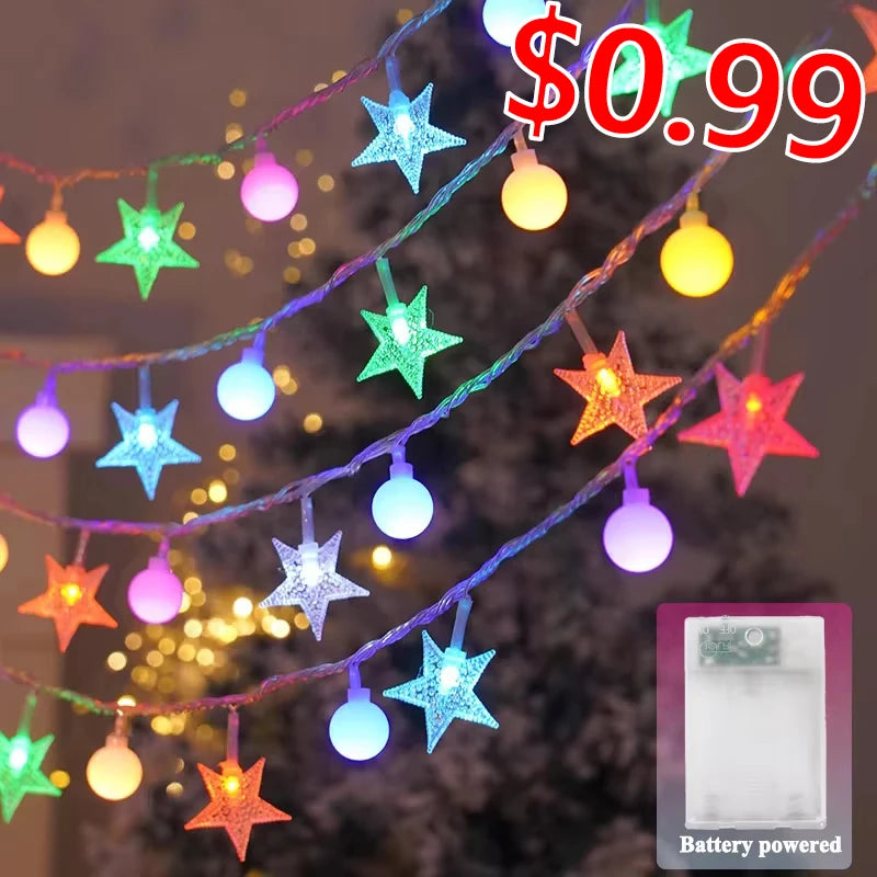 Solar String Lights 100 LED Crystal Globe Solar Lights Outdoor IP65 Waterproof with 8 Modes for Garden Tree Patio Party Decor