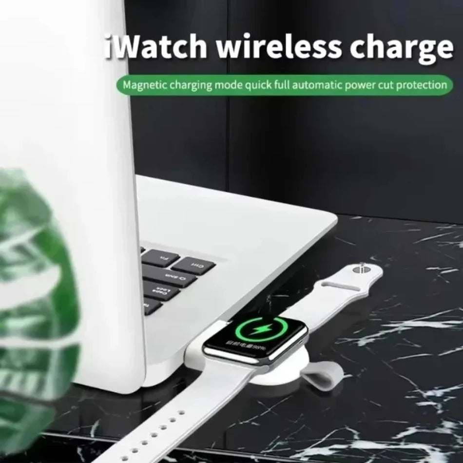 Magnetic Watch Wireless Charger Dock Base For iWatch Series 10 9 8 7 6 5 4 SE/3/2 Utlra Portable Travel Wireless Charging Stand
