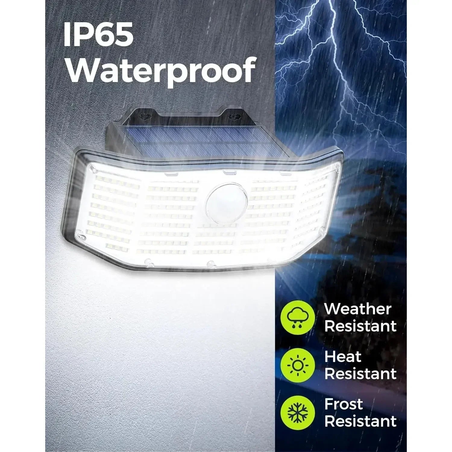 IP65 Waterproof Solar Outdoor Lights - 2 Pack 252 LED Motion Sensor Lights Solar Security Flood Lights for Backyard Patio Patio