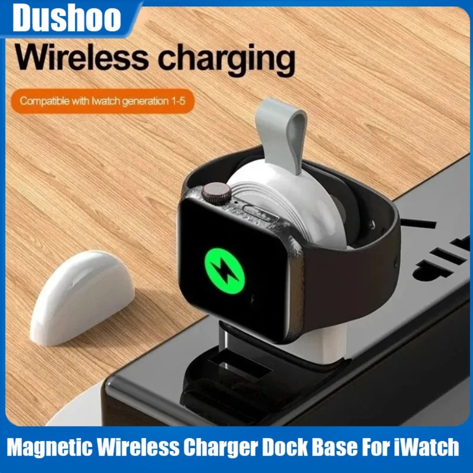 Magnetic Watch Wireless Charger Dock Base For iWatch Series 10 9 8 7 6 5 4 SE/3/2 Utlra Portable Travel Wireless Charging Stand