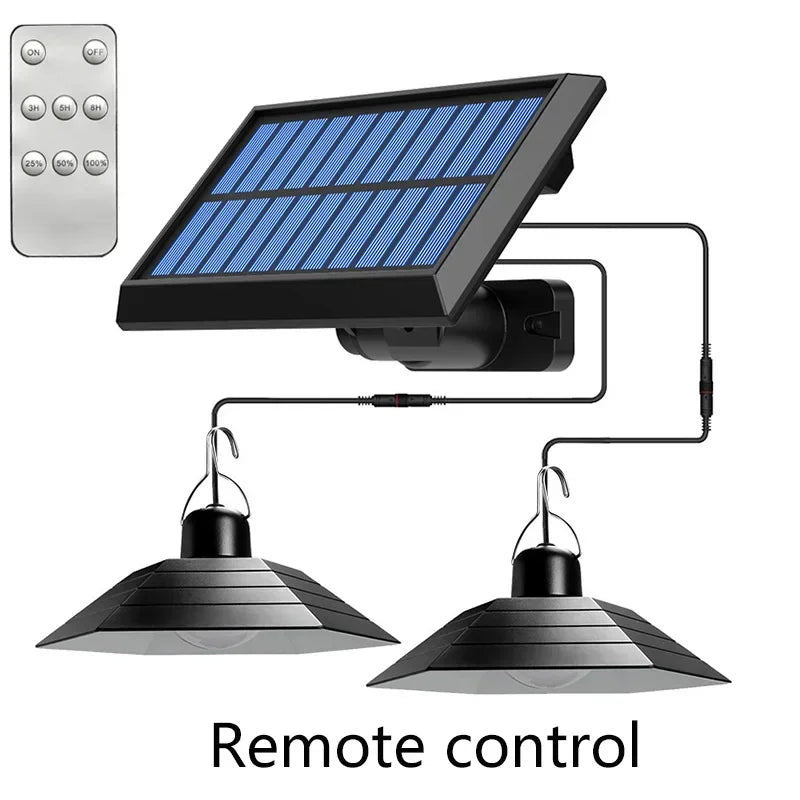 Solar Lights Household Outdoor Solar Lamp and Outdoor Garden Pendant Light Camping Solar Lights One Drag Two Waterproof Lighting