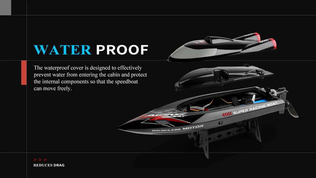 WLtoys WL916 WL911-A RC Boat 2.4Ghz 55KM/H 21KM/H High Speed Racing Ship Remote Control Speedboat Toys For Adults Kids