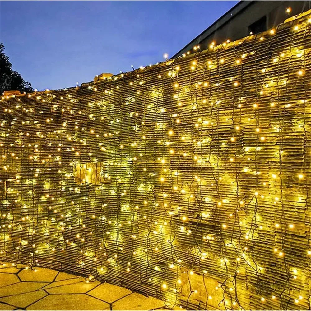 Solar String Light Fairy Outdoor Garden Waterproof Lamp 2025 Christmas Garland Xmas Holiday Party Home Halloween Decoration