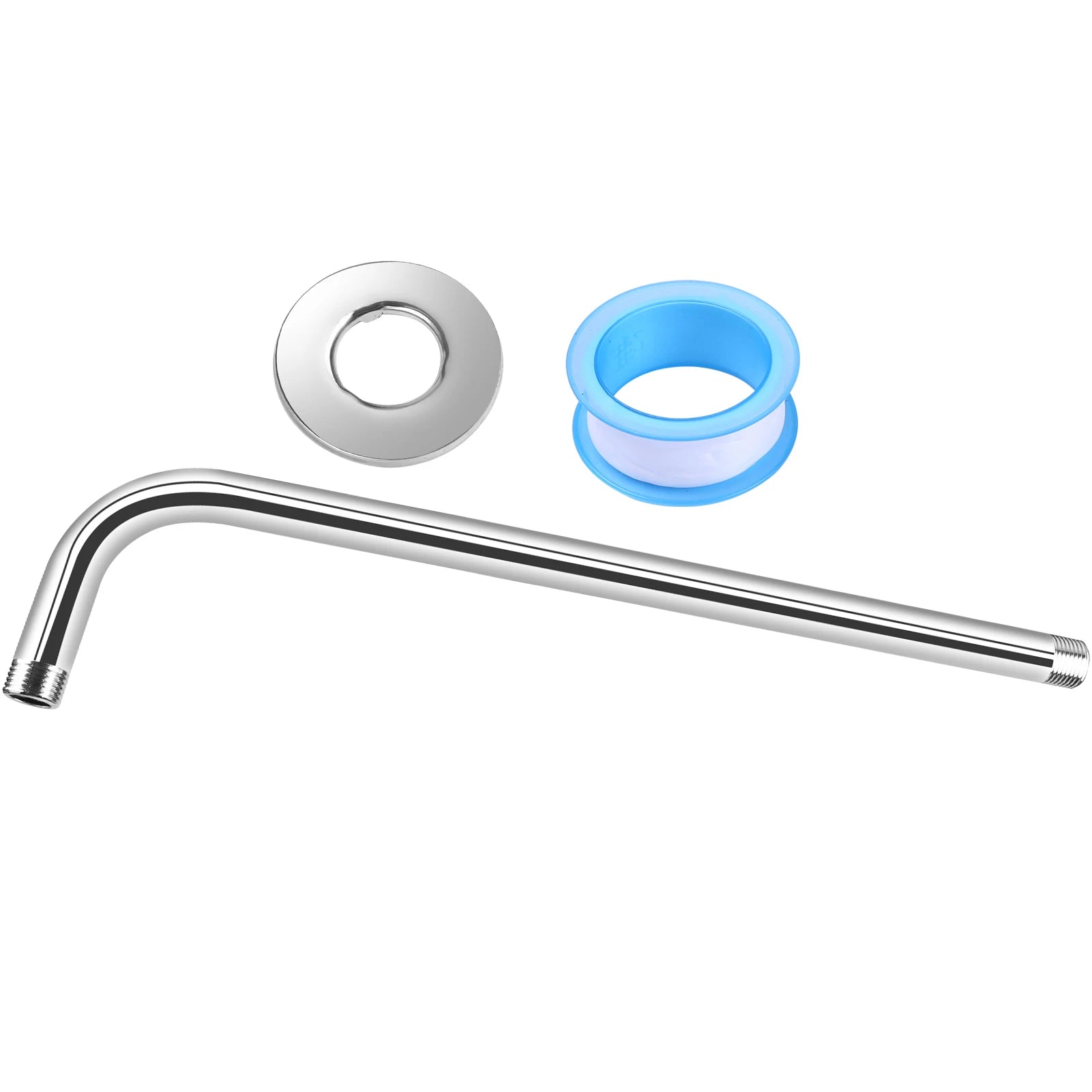 Wall Mounted Metal Black Rainfall Shower Head Extension Arm Stainless Steel Square/Round Pipe 30/40cm for Fixed Showerhead  ﻿