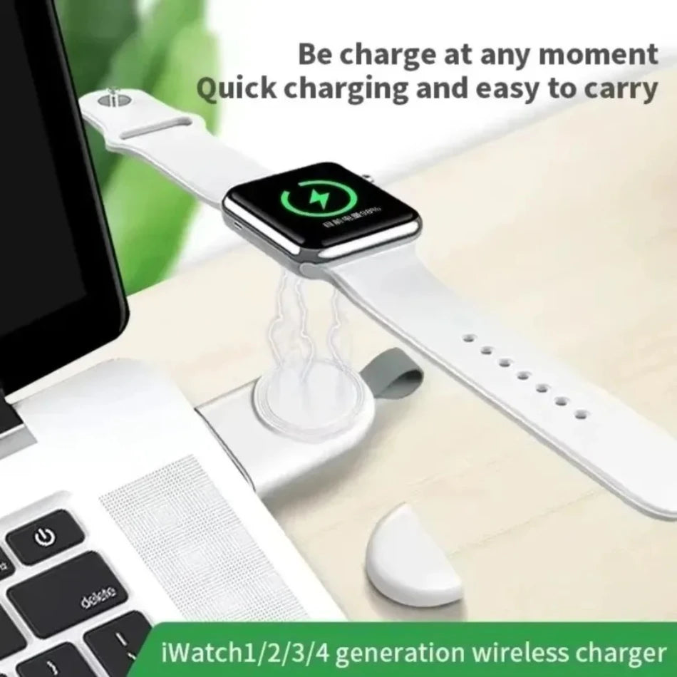 Magnetic Watch Wireless Charger Dock Base For iWatch Series 10 9 8 7 6 5 4 SE/3/2 Utlra Portable Travel Wireless Charging Stand