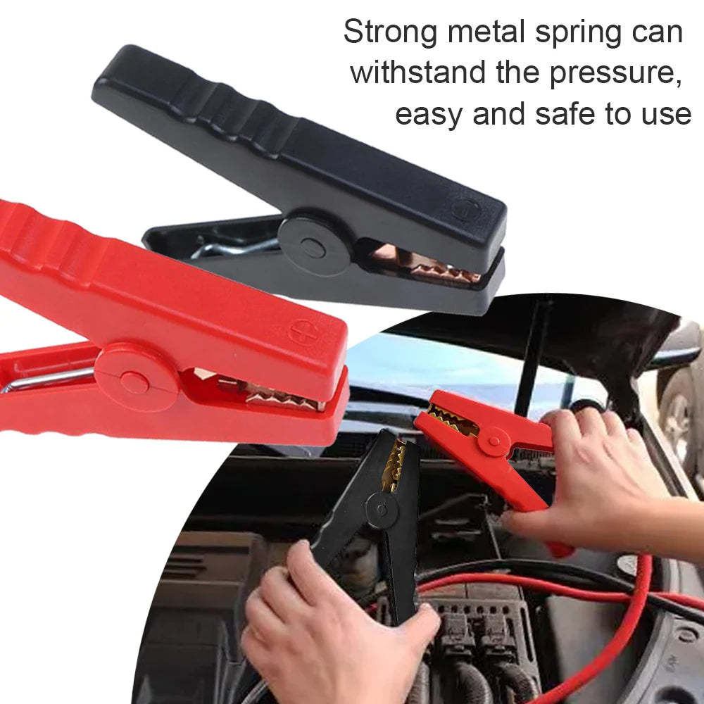 2Pcs Alligator Clips Terminal Car Electrical Battery Crocodile Clamp Test Connector 50A/150A/300A/500A For Jumper Cables Boost