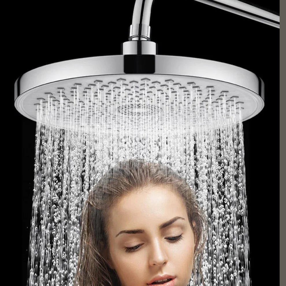 23CM Round Booster Large Size Shower Head Top Nozzle Full Body Shower Home Bathroom Universal Interface