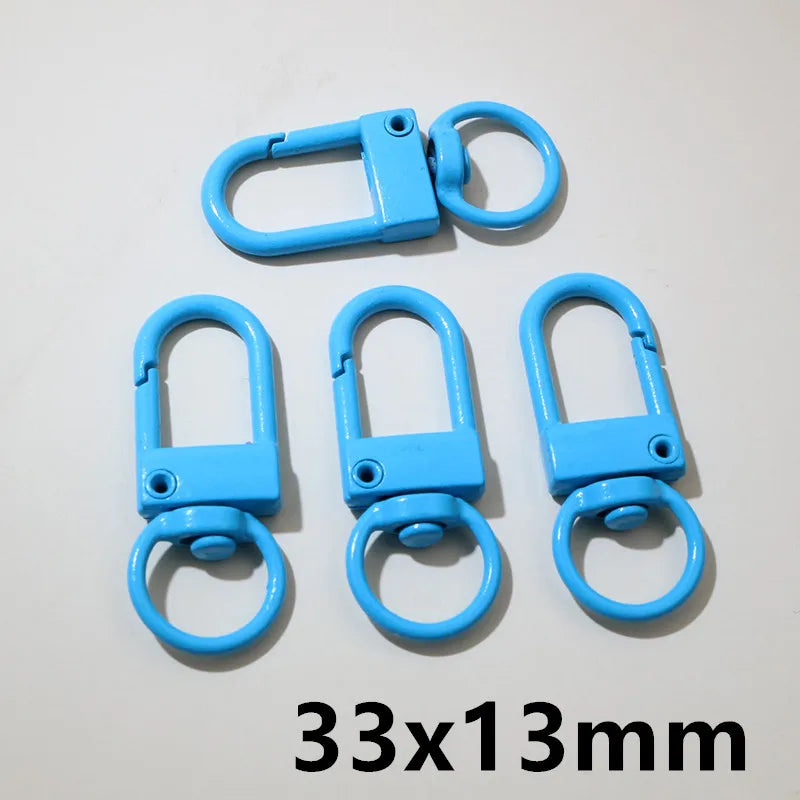 10pcs 26x19/33x13mm Snap Lanyard Swivel Lobster Claw Clasp Hooks DIY Jewelry Making Accessories Findings for Keychains Backpack