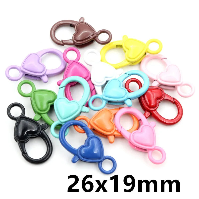 10pcs 26x19/33x13mm Snap Lanyard Swivel Lobster Claw Clasp Hooks DIY Jewelry Making Accessories Findings for Keychains Backpack