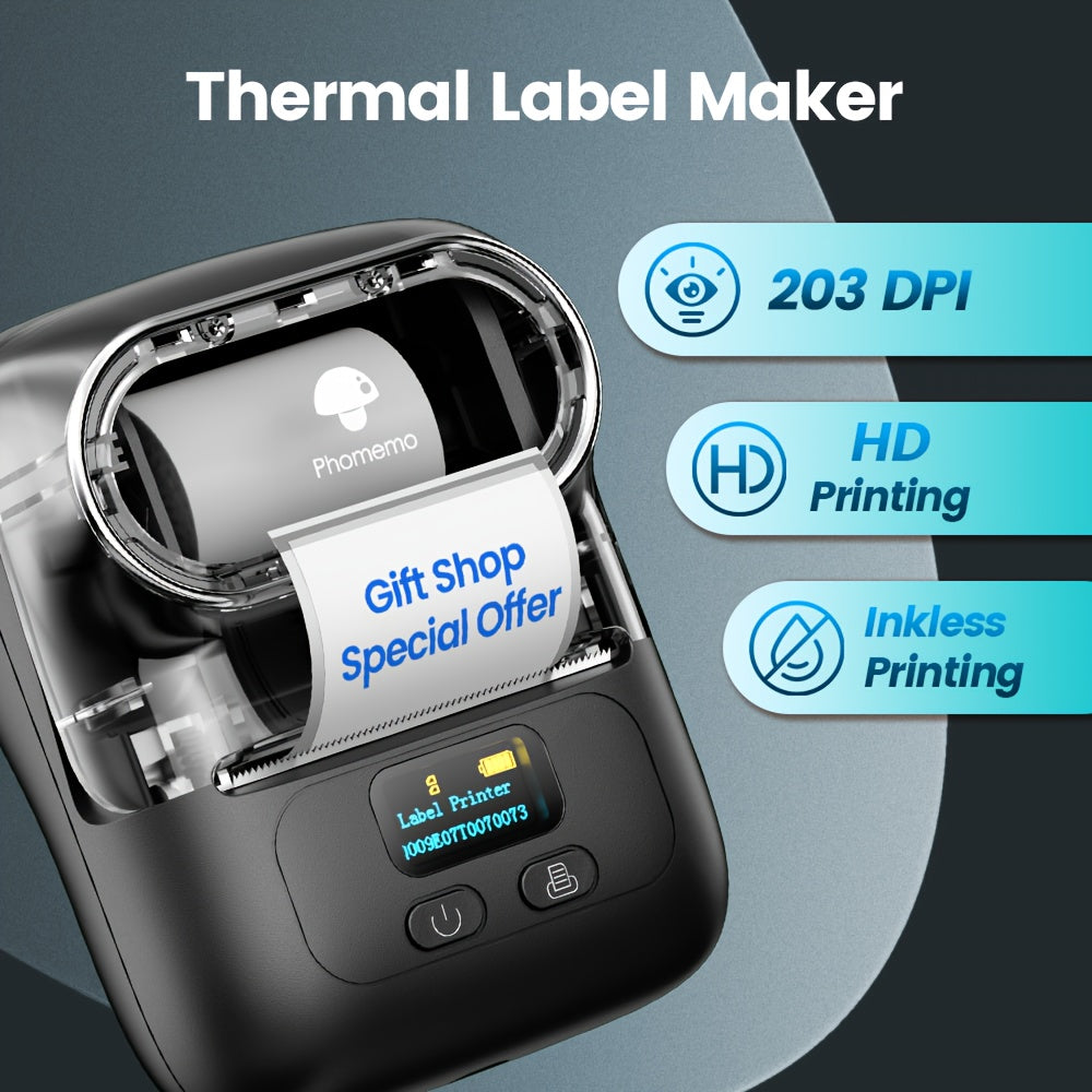 M110 Portable Thermal Bluetooth Printer, Portable Thermal Printer, Thermal Printer Machine, Wireless Printing, Portable Printing, Sleek Thermal Printers, Handheld Printer, Highquality Printing, Reliable Performance, Wireless