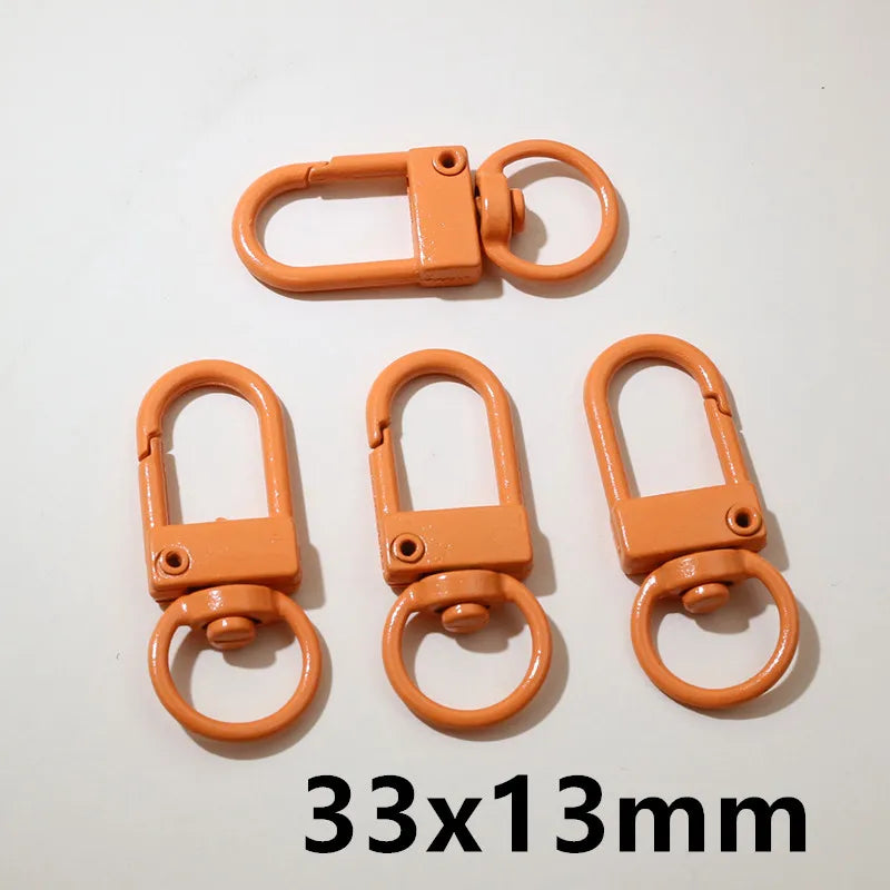 10pcs 26x19/33x13mm Snap Lanyard Swivel Lobster Claw Clasp Hooks DIY Jewelry Making Accessories Findings for Keychains Backpack