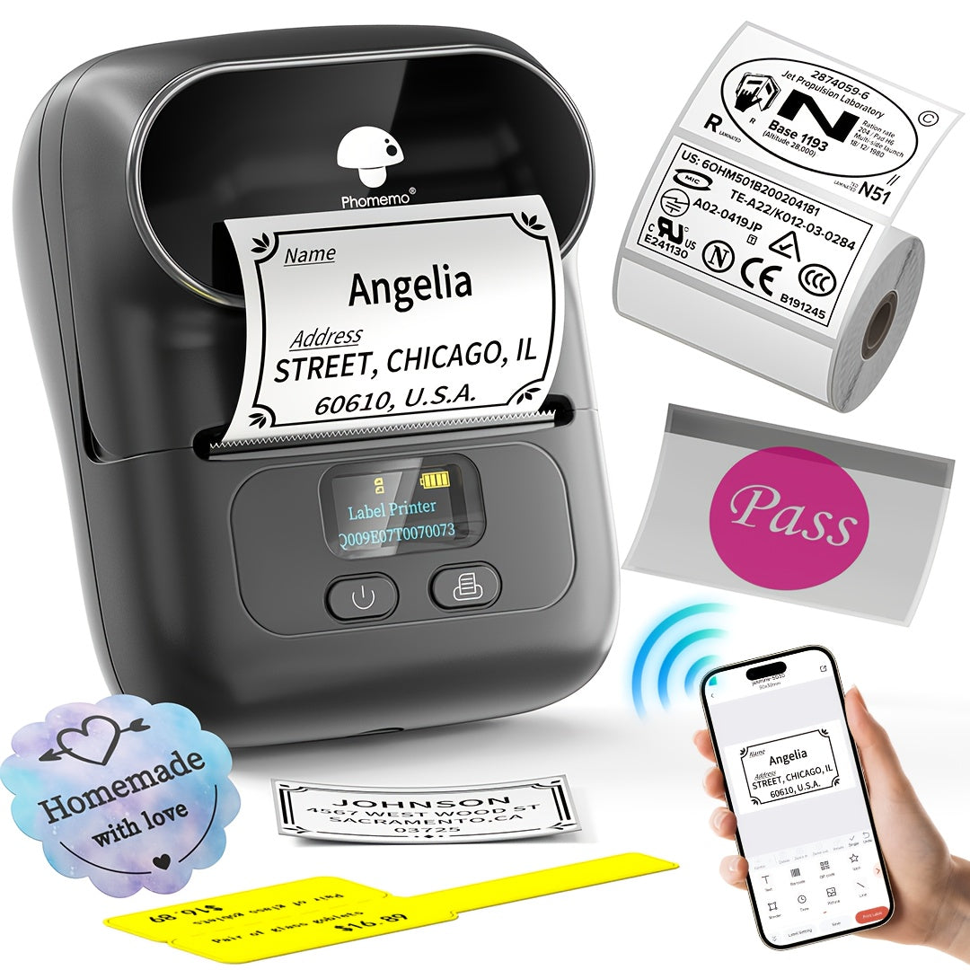 M110 Portable Thermal Bluetooth Printer, Portable Thermal Printer, Thermal Printer Machine, Wireless Printing, Portable Printing, Sleek Thermal Printers, Handheld Printer, Highquality Printing, Reliable Performance, Wireless