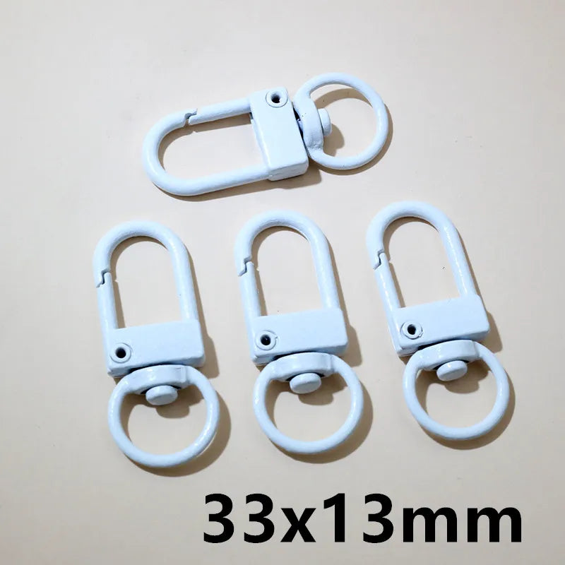 10pcs 26x19/33x13mm Snap Lanyard Swivel Lobster Claw Clasp Hooks DIY Jewelry Making Accessories Findings for Keychains Backpack