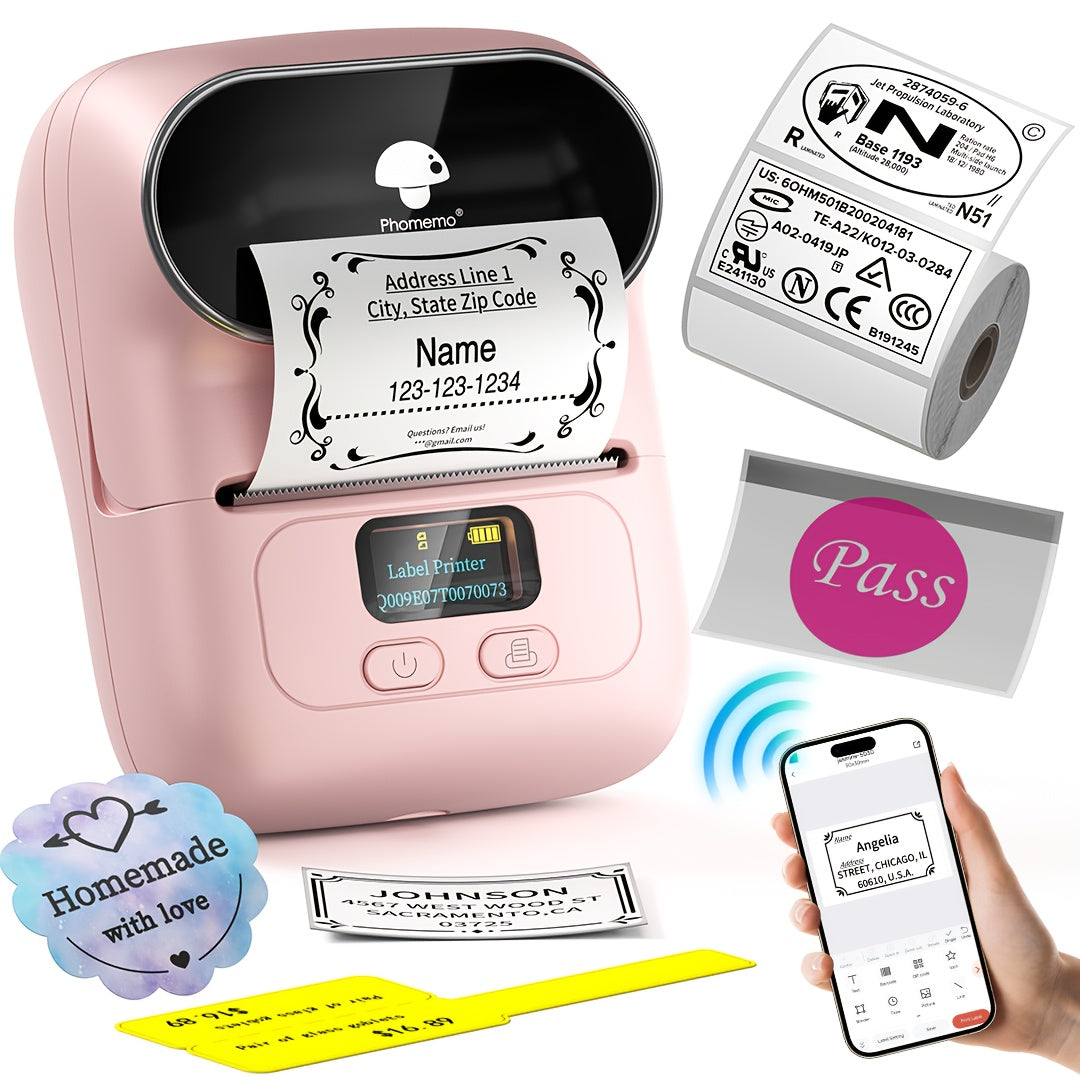 M110 Portable Thermal Bluetooth Printer, Portable Thermal Printer, Thermal Printer Machine, Wireless Printing, Portable Printing, Sleek Thermal Printers, Handheld Printer, Highquality Printing, Reliable Performance, Wireless