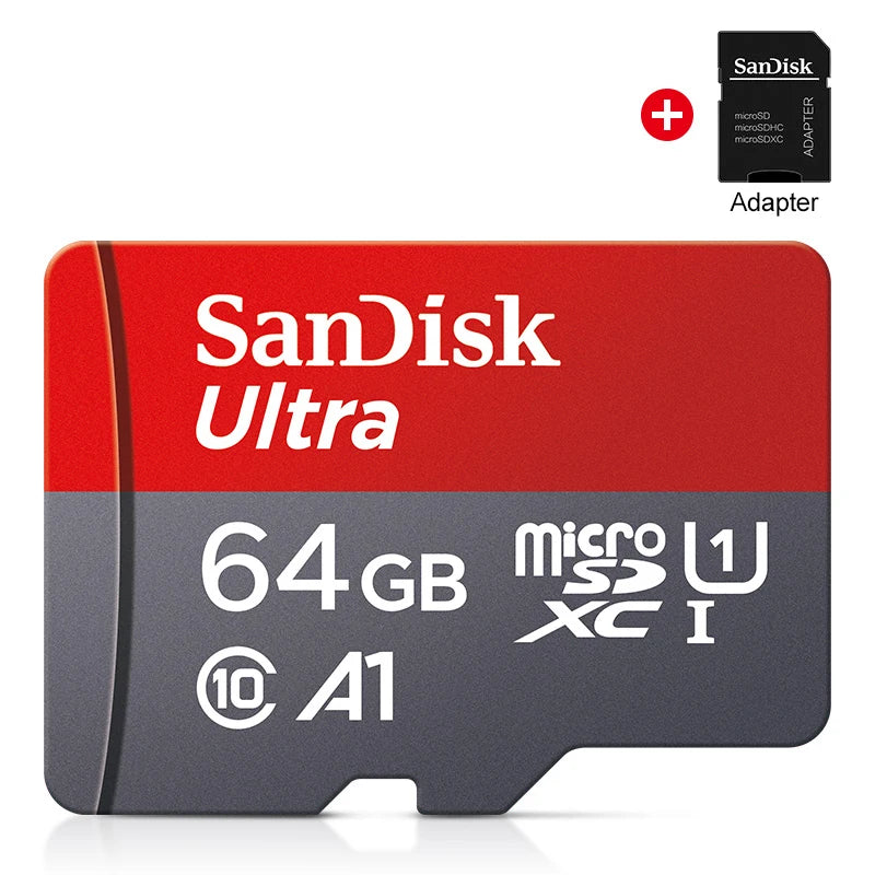 TFcard 64GB 16GB 32GB Memory Card 128GB Class 10 Microsd SD Card 100MB/S UHS-I A1 Card + Adapter for Phone/PC Standard Shippin