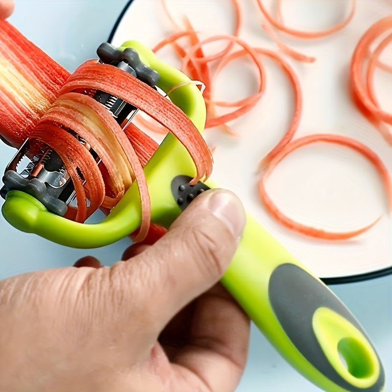 1 Pc Multifunctional Paring Knife 3-in-1 Rotary Peeler Grater Convenient Melon Planer