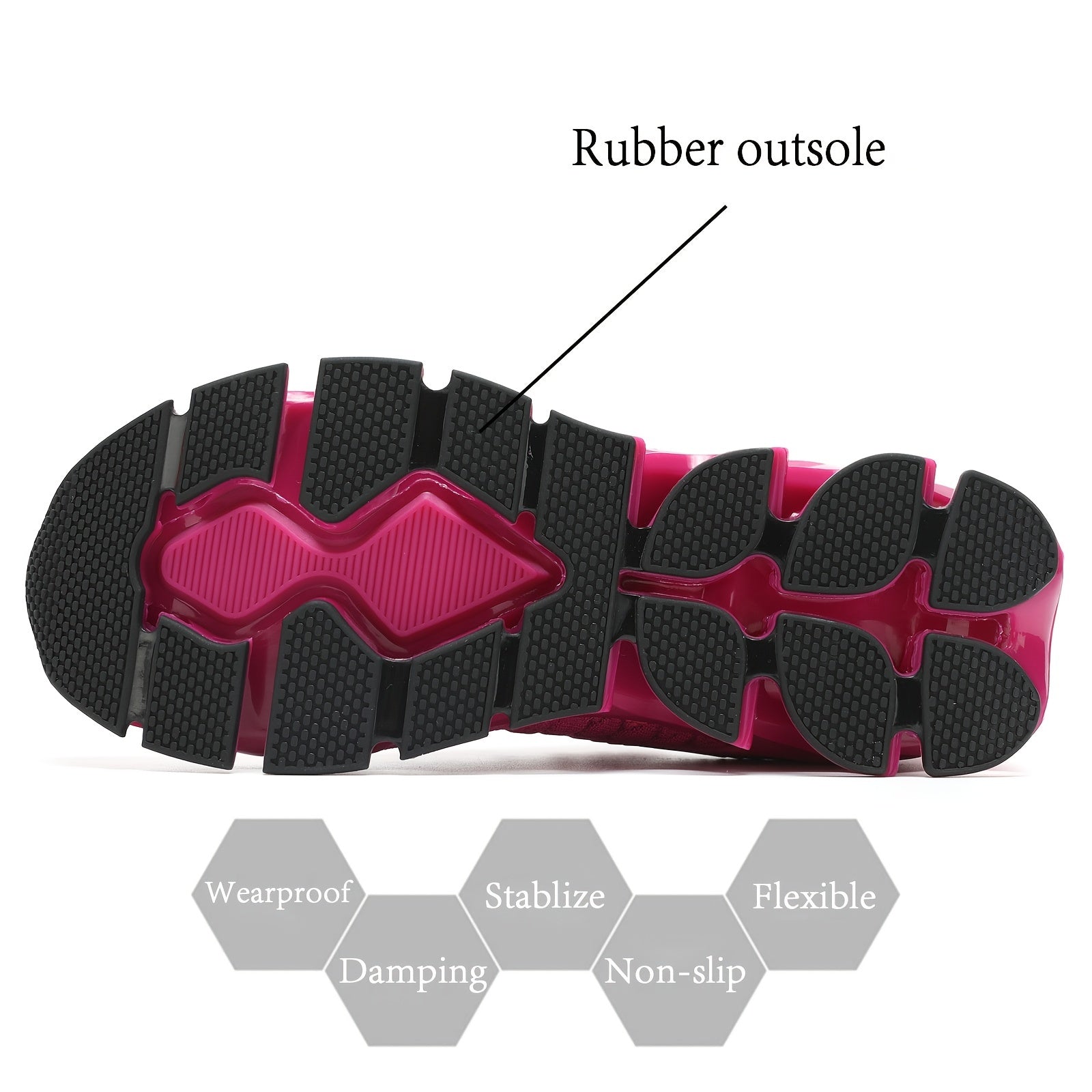 Chic Geometric Women's Sneakers for Fall – Breathable, Stabilizing, & All-Season Running Comfort