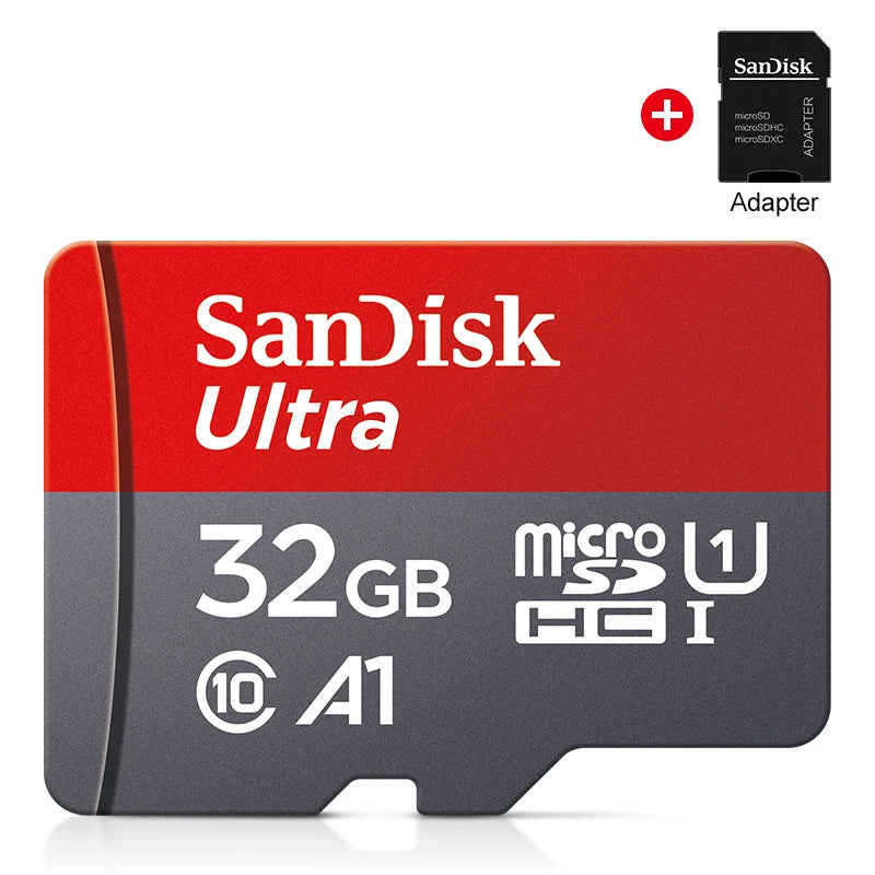 TFcard 64GB 16GB 32GB Memory Card 128GB Class 10 Microsd SD Card 100MB/S UHS-I A1 Card + Adapter for Phone/PC Standard Shippin